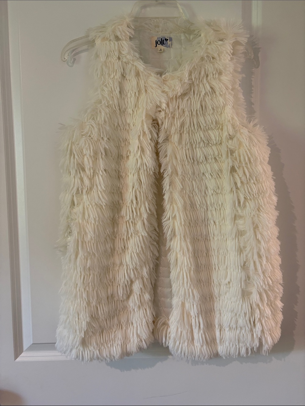 Jolt Cream Faux Fur woman’s Vest